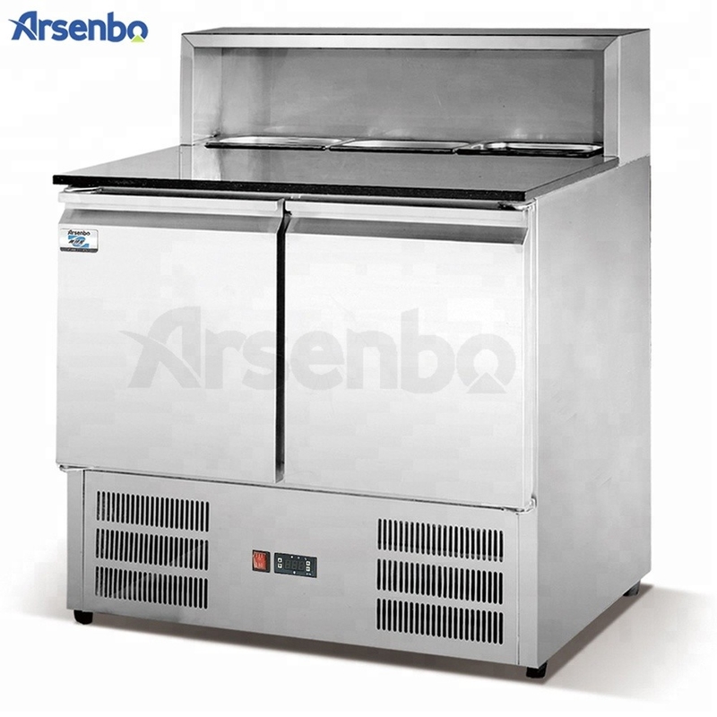 Antiwear Pizza Prep Fridge With Drawers Multiscene 240W Practical