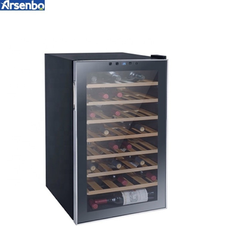 98L Hotel Freestanding Wine Refrigerator , Odorless Wine And Beverage Cooler
