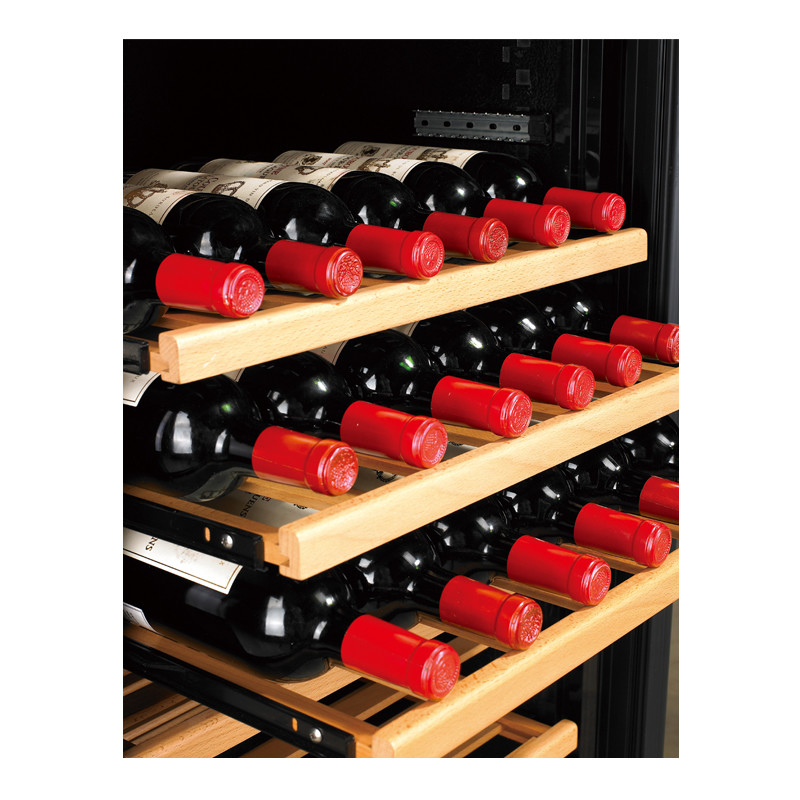Soundless 160W Wine Cooler Refrigerator Single Zone Freestanding